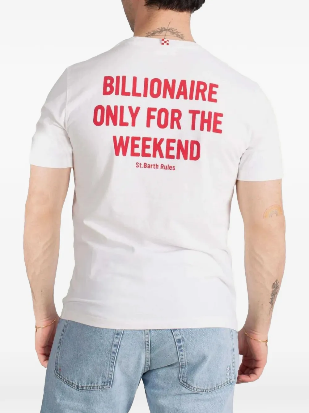 MC2 Saint Barth T-shirt met tekst Wit
