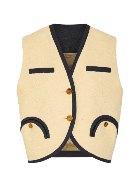 Blazé Milano Smiley bouclé waistcoat