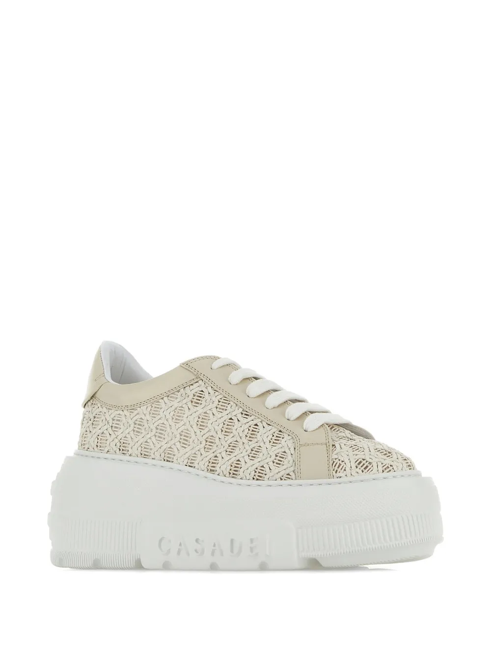 Casadei Nexus woven sneakers Beige
