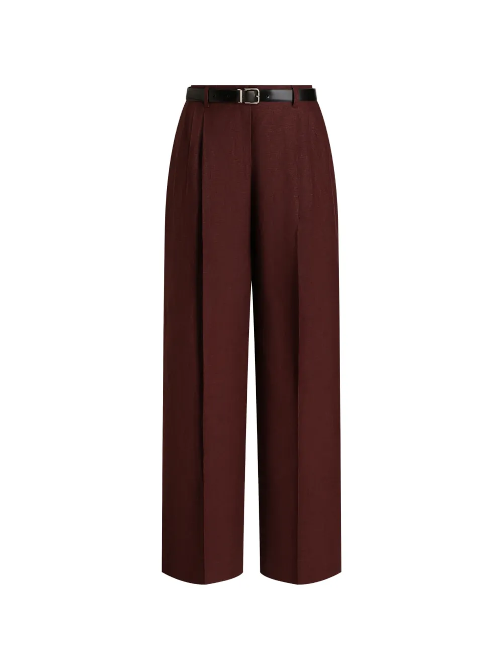 Dolce & Gabbana belted pleated trousers - Rosso