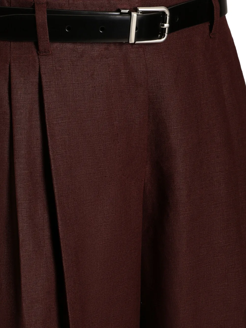 Dolce & Gabbana Plooibroek met ceintuur Rood