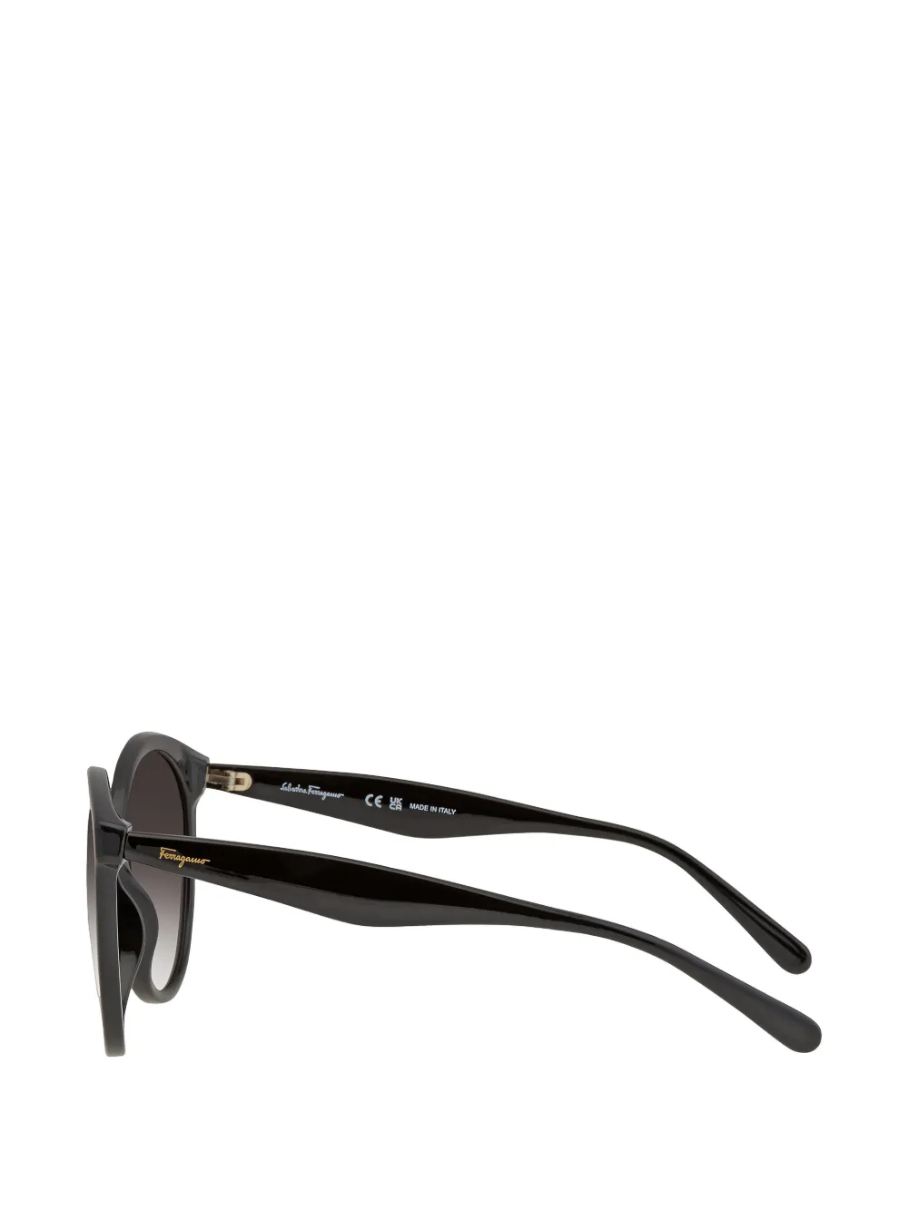 Ferragamo Zonnebril met cat-eye montuur Zwart