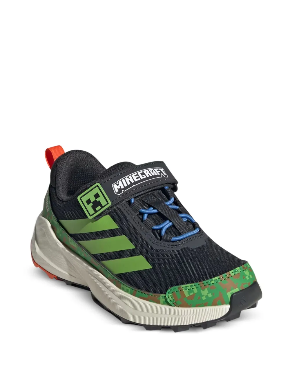 Adidas Kids x Minecraft Terrex Trailmaker touch-strap sneakers Zwart