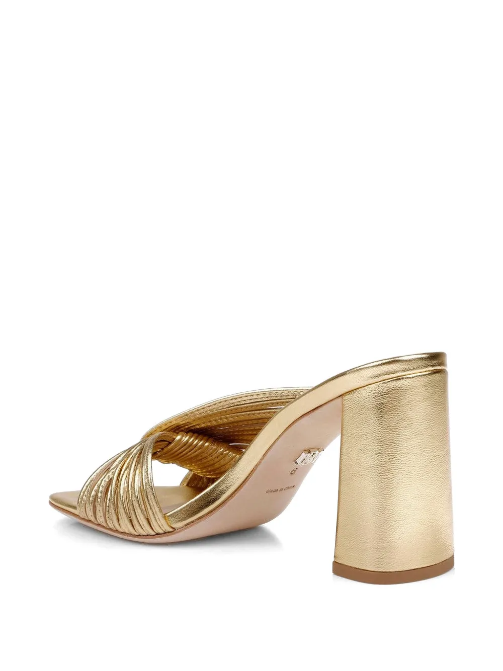 Badgley Mischka Winslow twisted metallic sandals Goud