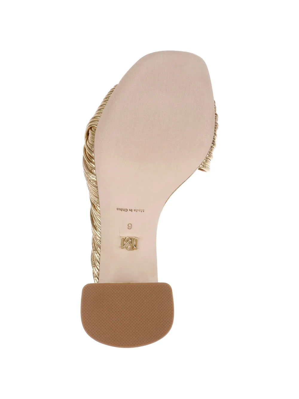Badgley Mischka Winslow twisted metallic sandals Goud