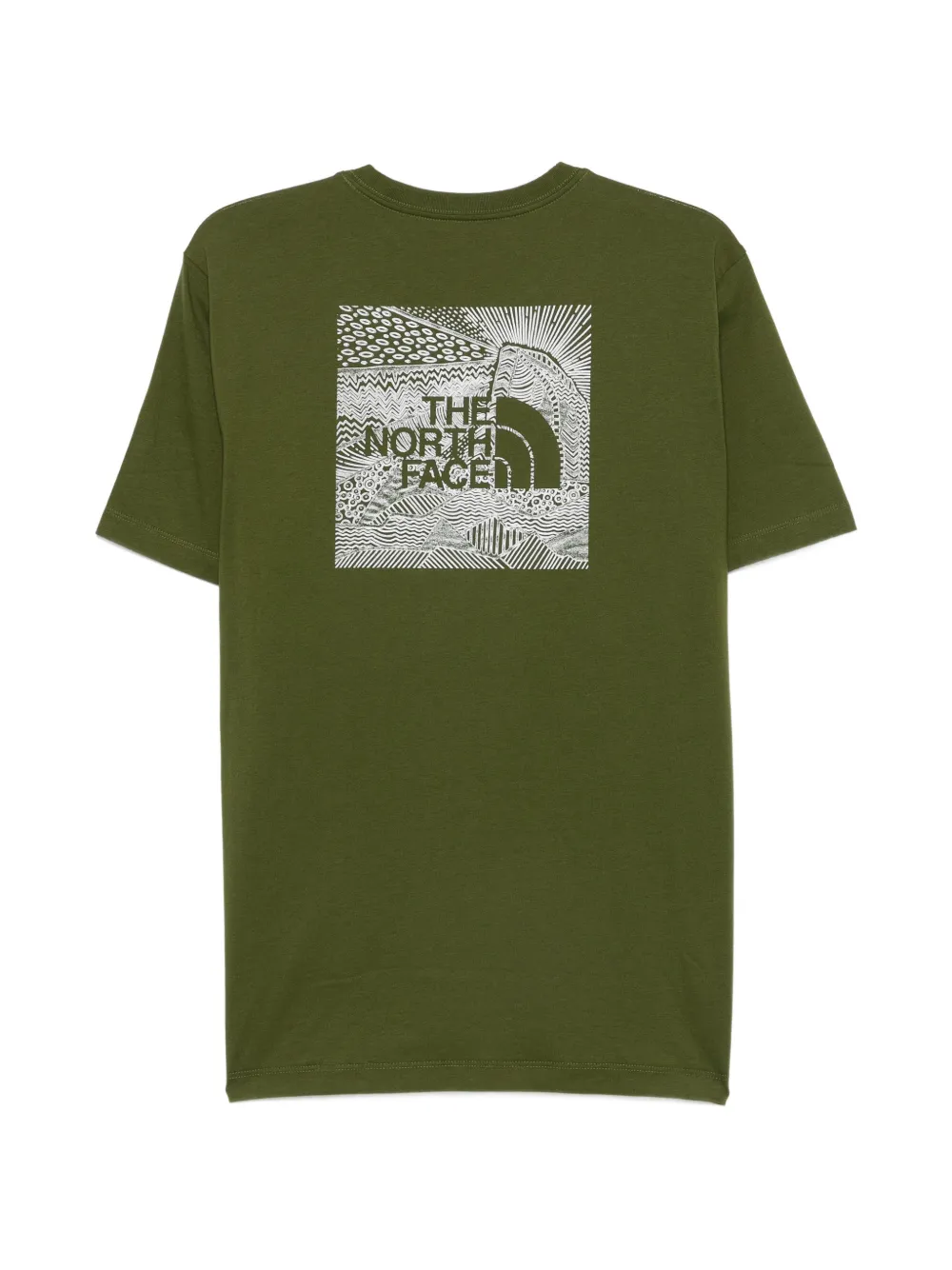 The North Face T-shirt met logoprint Groen