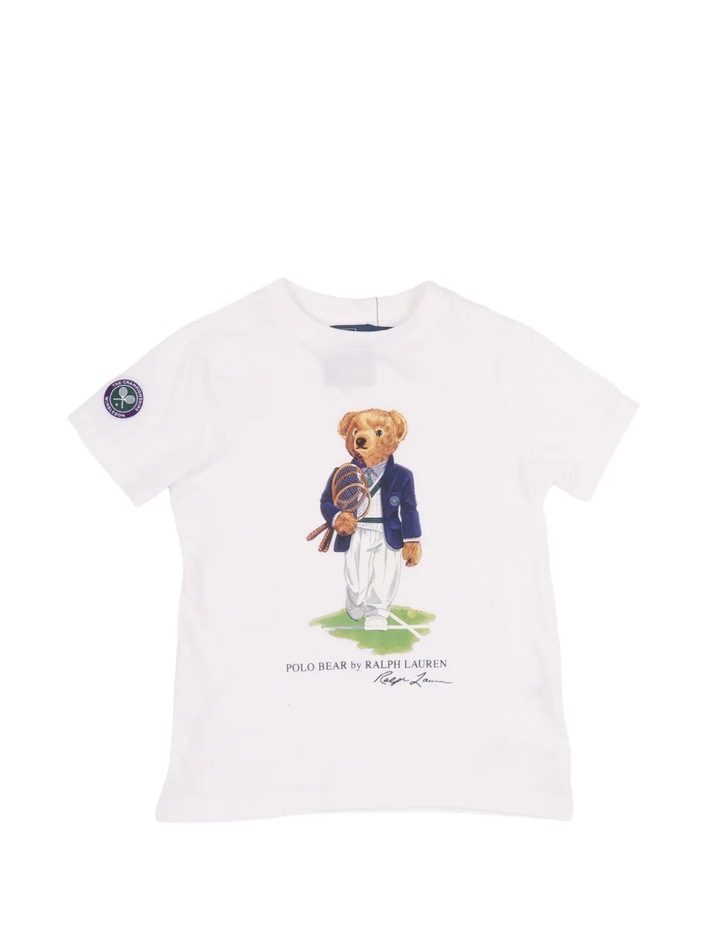 POLO RALPH LAUREN KIDS T-shirt Preppy Bear con stampa grafica - Bianco