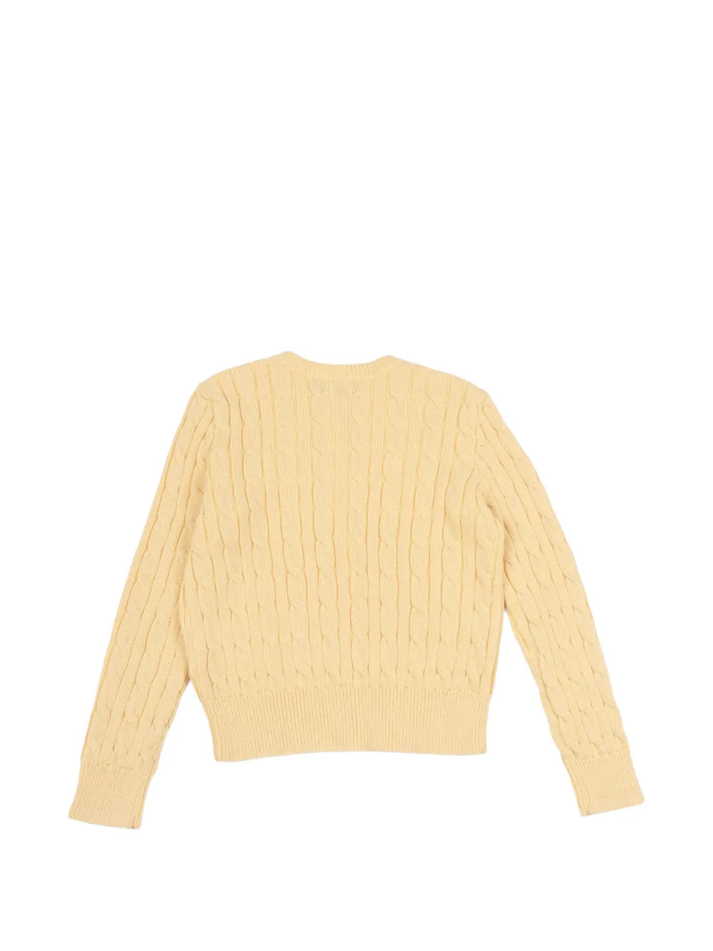 POLO RALPH LAUREN KIDS Kabelgebreid vest Geel