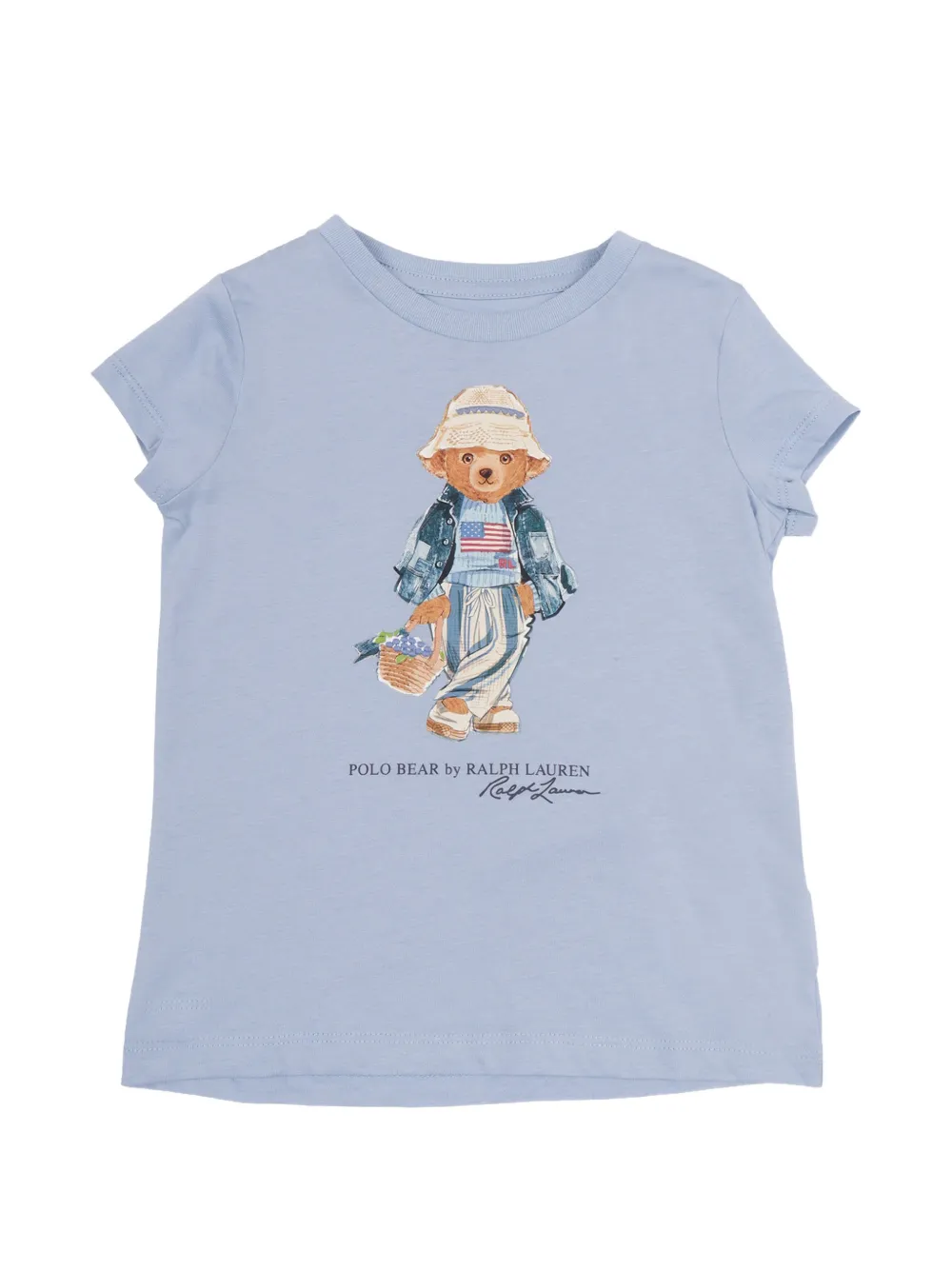 POLO RALPH LAUREN KIDS Polo Bear graphic-print T-shirt - Blu