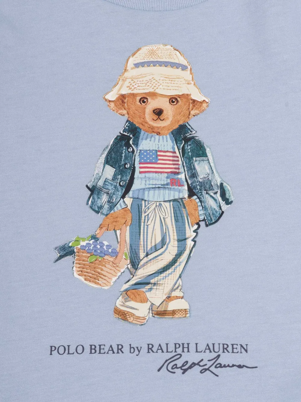 POLO RALPH LAUREN KIDS Sweater met teddybeerprint Blauw