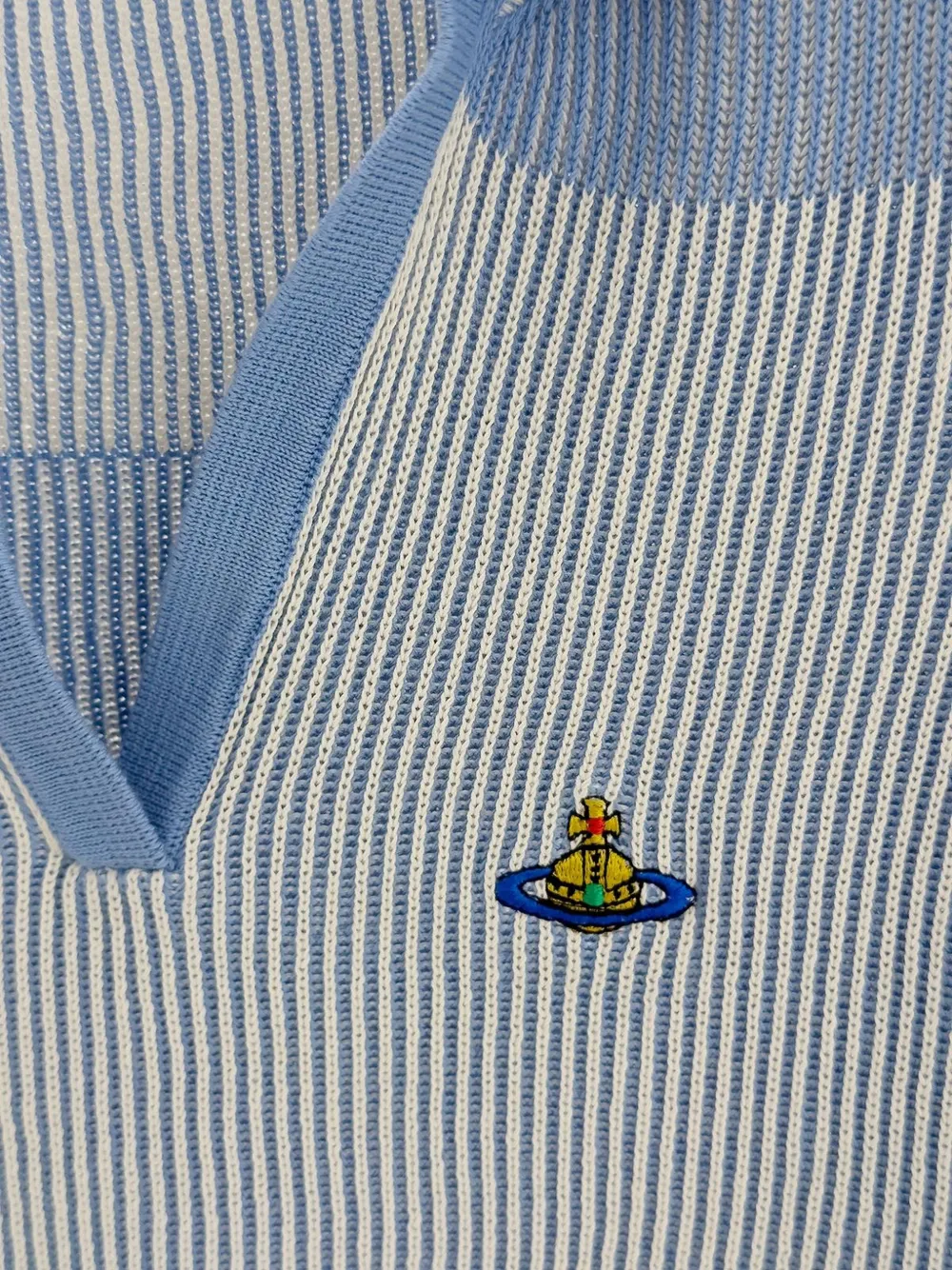 Vivienne Westwood Marina geribbeld T-shirt Blauw