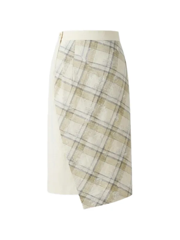 Vivienne Westwood Infinity Midi Wrap Skirt in Neutrals