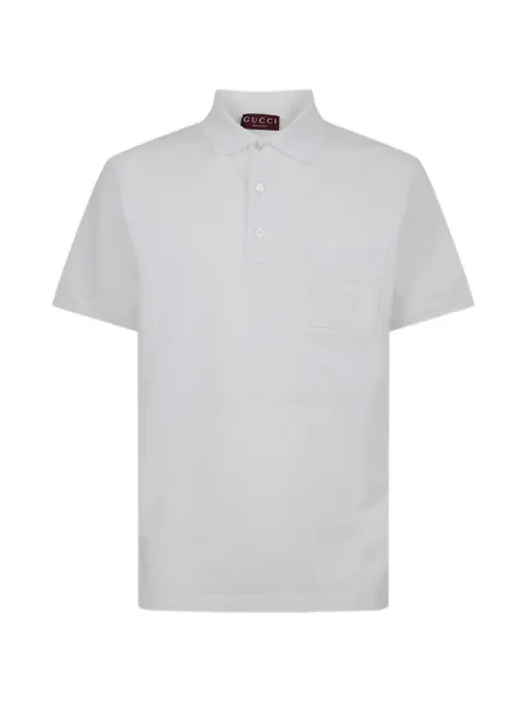 Gucci embroidered polo-shirt