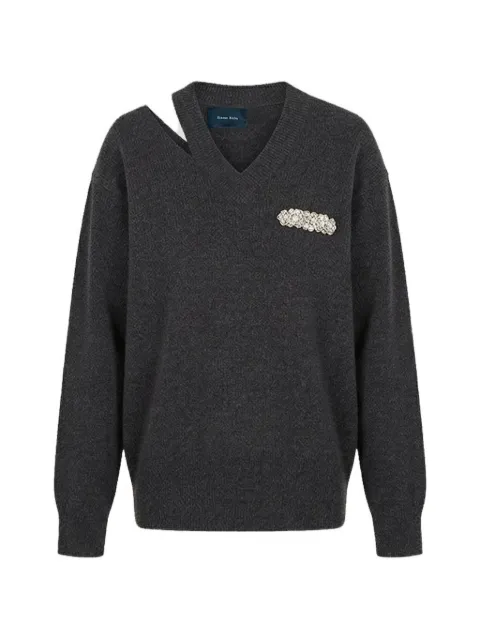 Simone Rocha embellished cut-out sweater