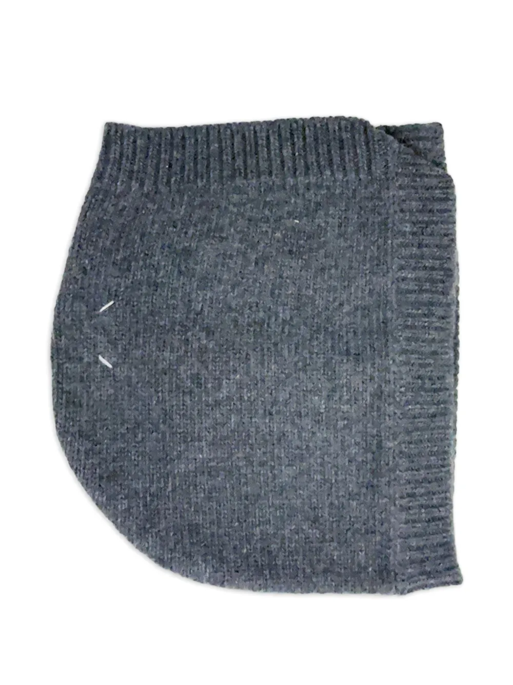 Maison Margiela Four Stitches button-fastening beanie hat - Grigio