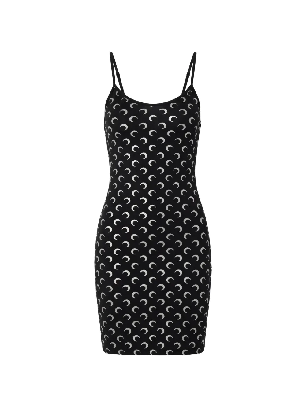 Marine Serre Moon-print mini dress - Nero