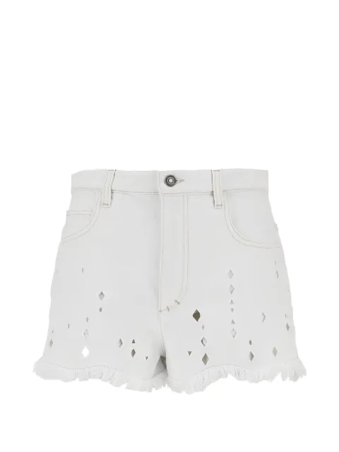 ISABEL MARANT cut-out frayed-hem shorts