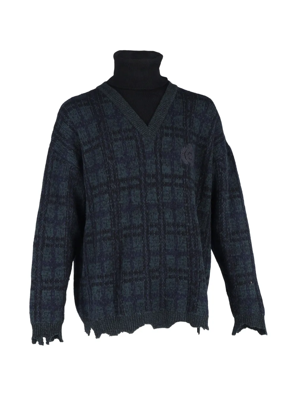 Balenciaga Pre-Owned BB Laurel turtleneck sweater - Blu