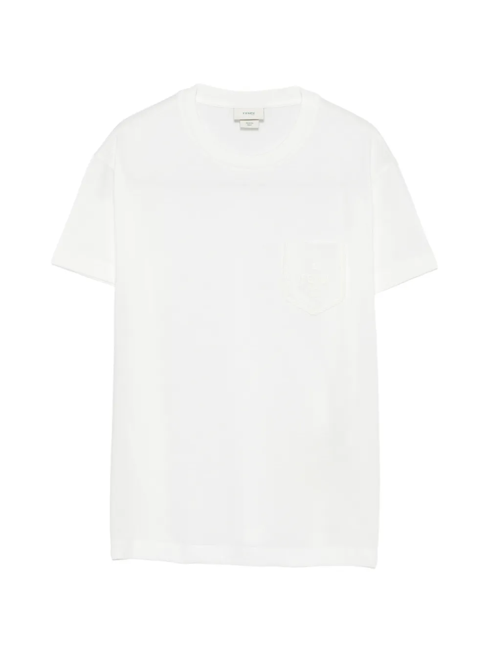 Fendi Kids patch-pocket T-shirt - Bianco