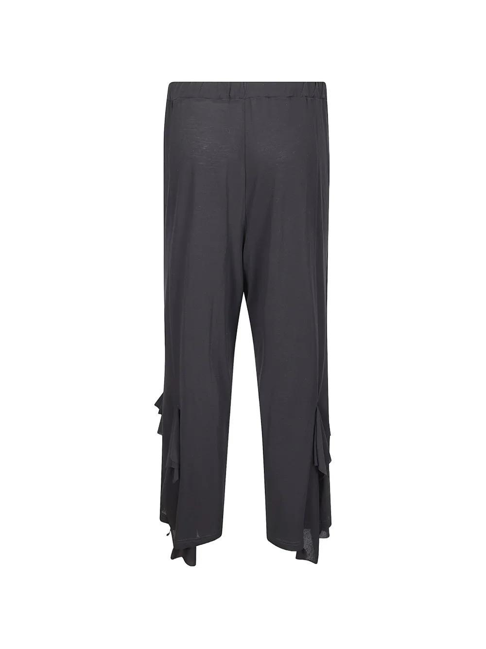 Yohji Yamamoto Broek met gedrapeerd detail Zwart