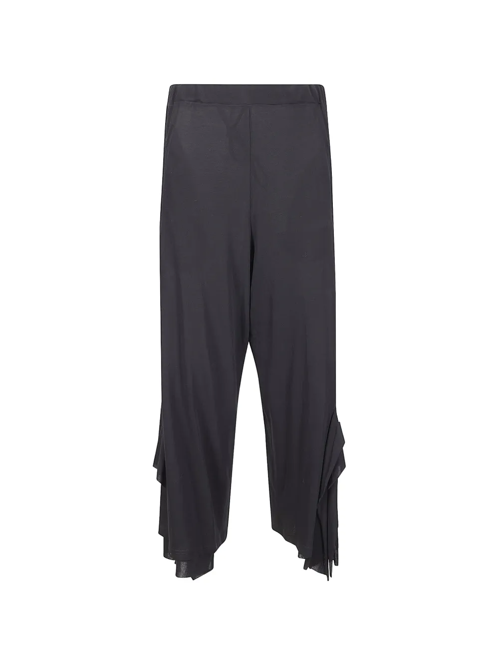 Yohji Yamamoto draped-detail trousers - Black