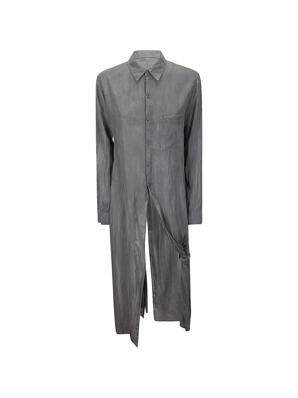 Limi Feu longline button-down shirt - Grey