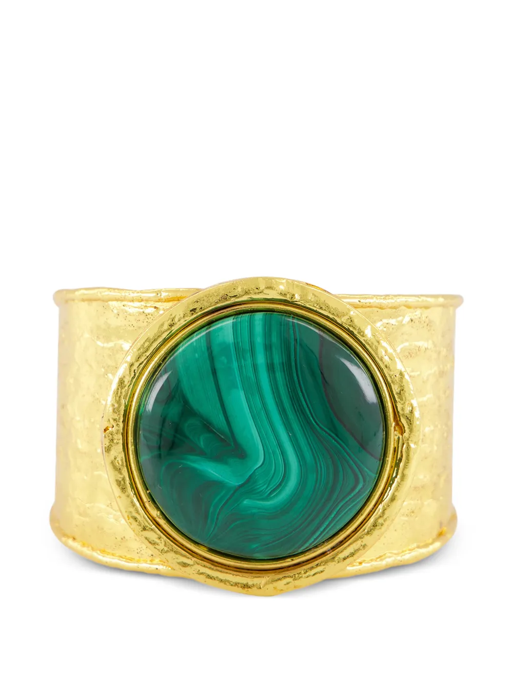 Sylvia Toledano malachite cuff bracelet - Gold