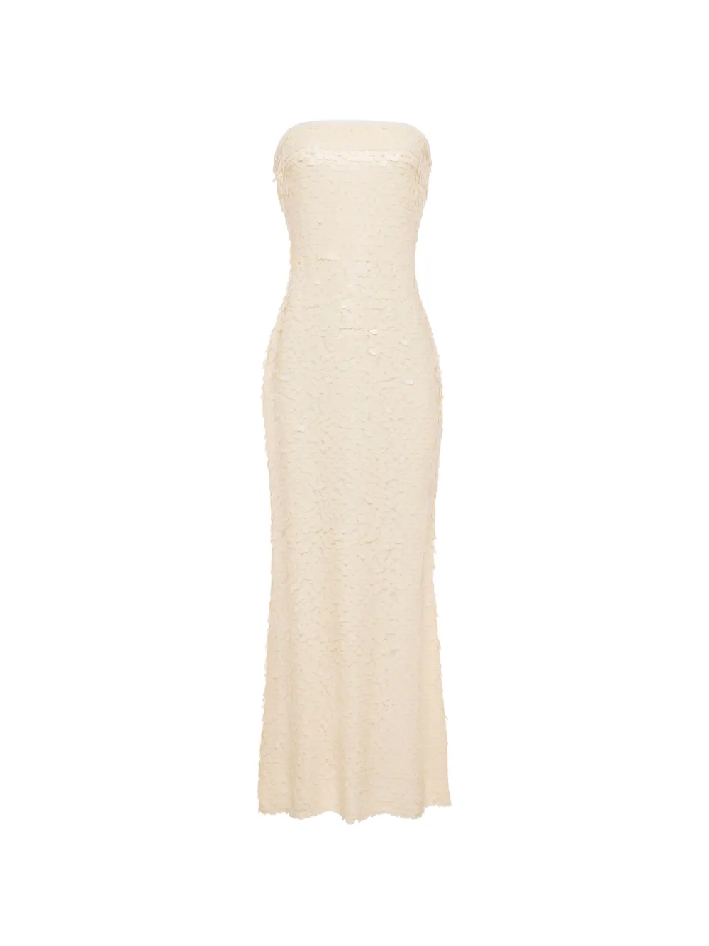 Simon Miller Sculpty sequin-embellished strapless maxi dress - Toni neutri