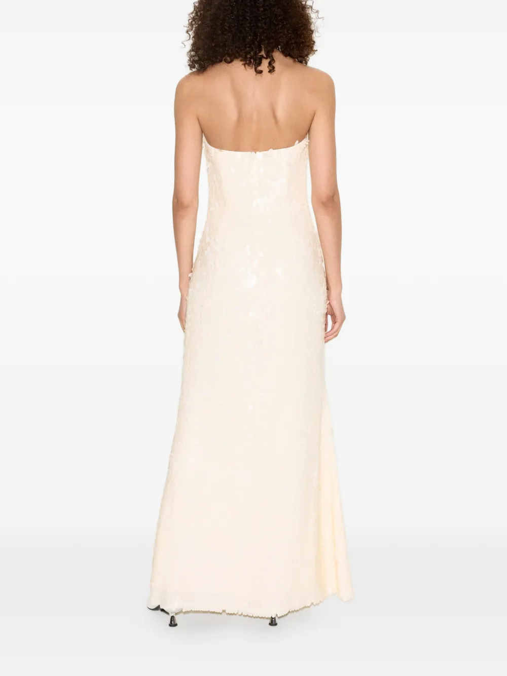 Simon Miller Sculpty maxi-jurk verfraaid met pailletten Beige