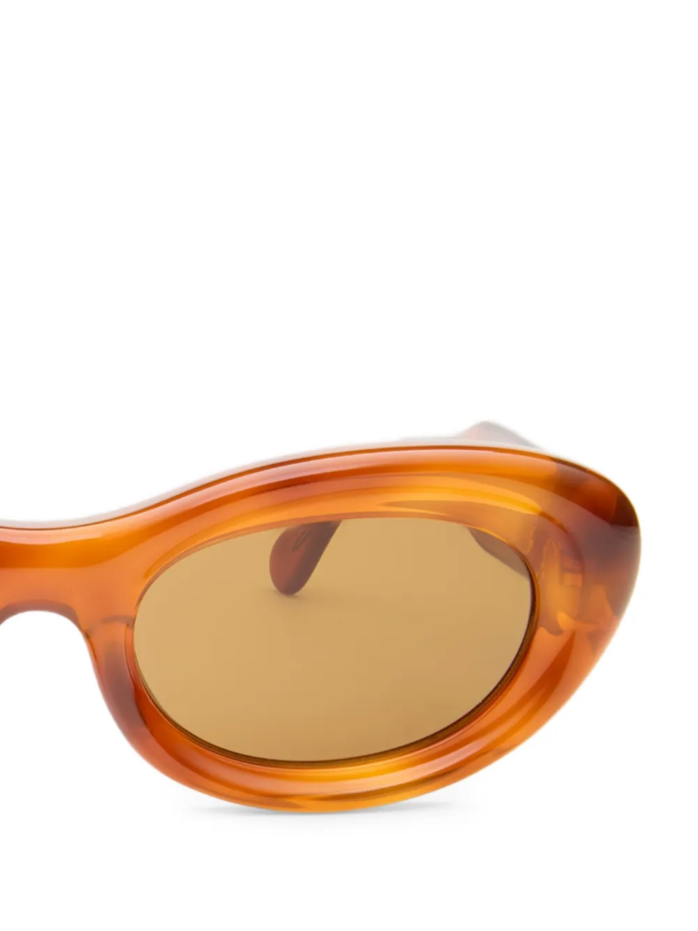 Simon Miller x Delarge Mirage zonnebril met ovalen montuur Bruin