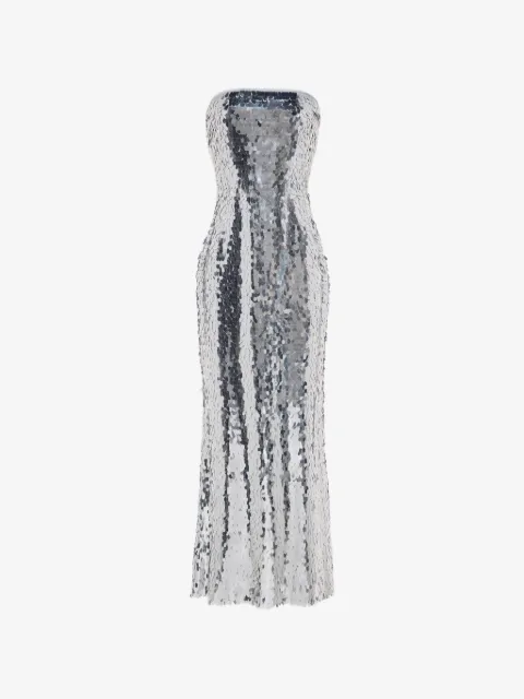Simon Miller Sculpty strapless sequin-embellished dress