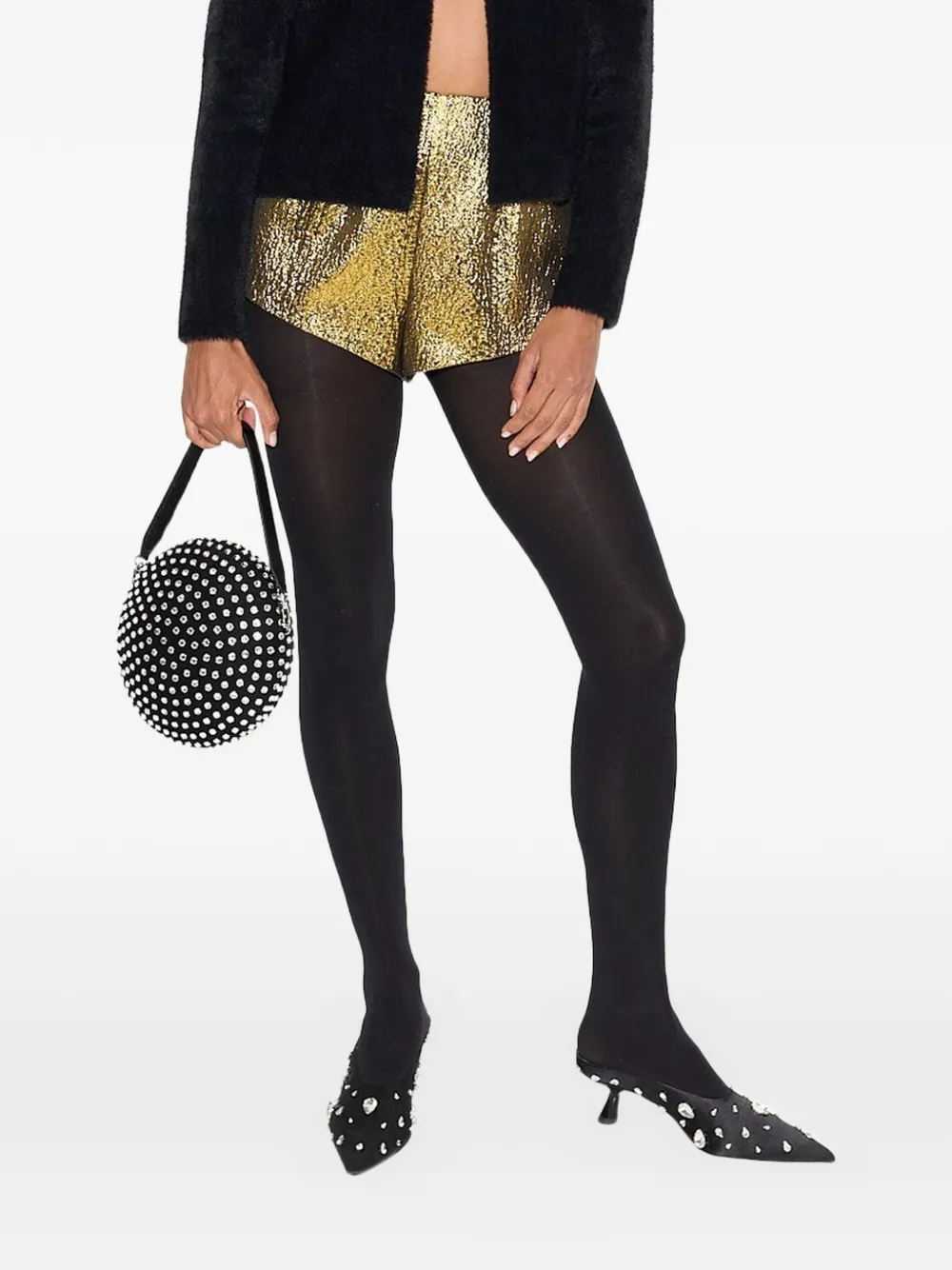 Simon Miller Fleur metallic shorts Goud