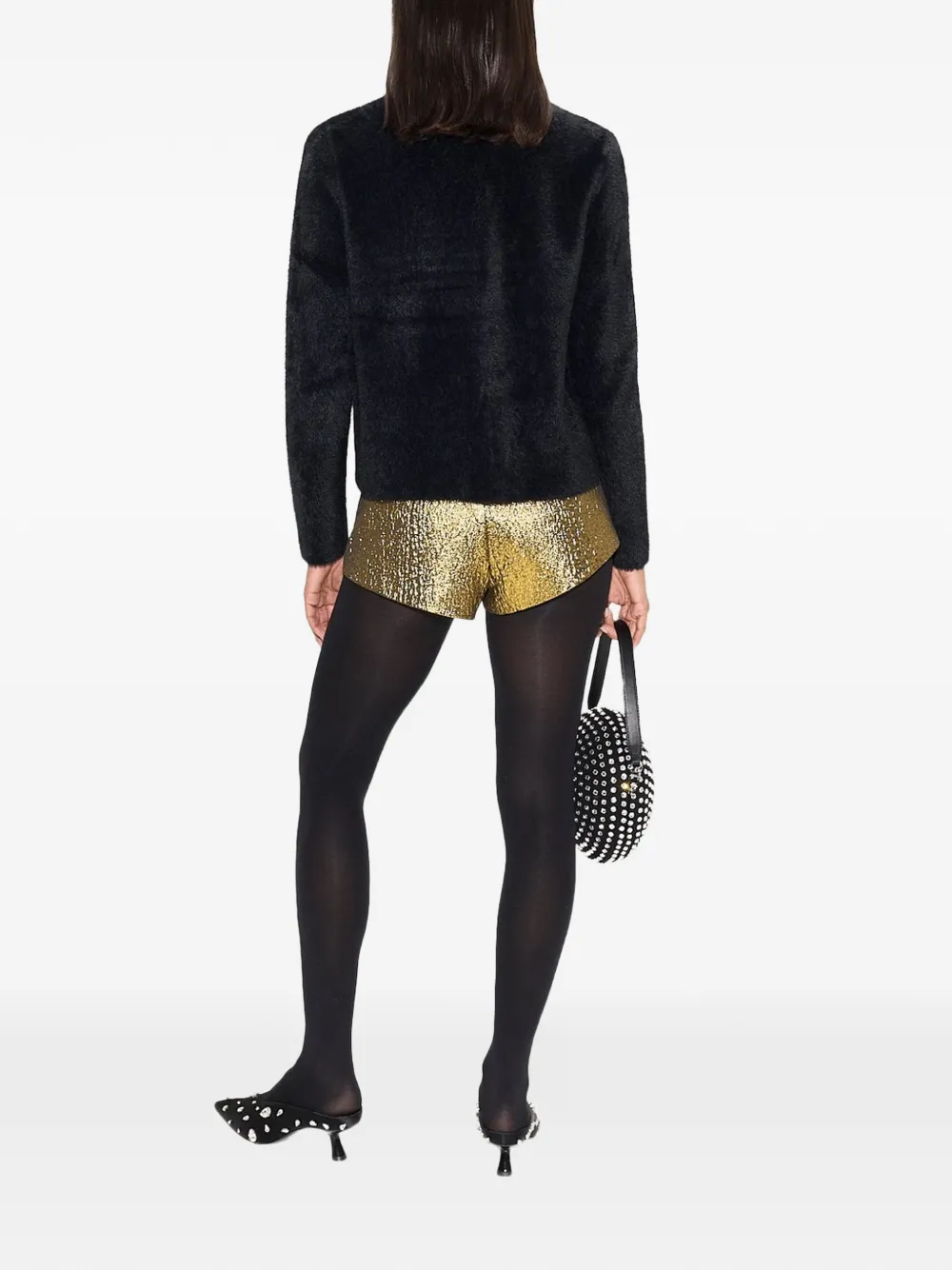 Simon Miller Fleur metallic shorts Goud