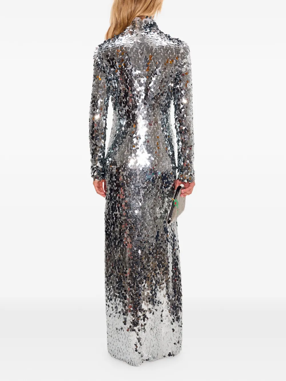 Simon Miller Sculpty maxi-jurk verfraaid met pailletten Zilver