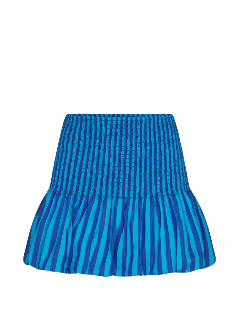 Simon Miller Sancho shirred-waist cotton mini skirt - Blu