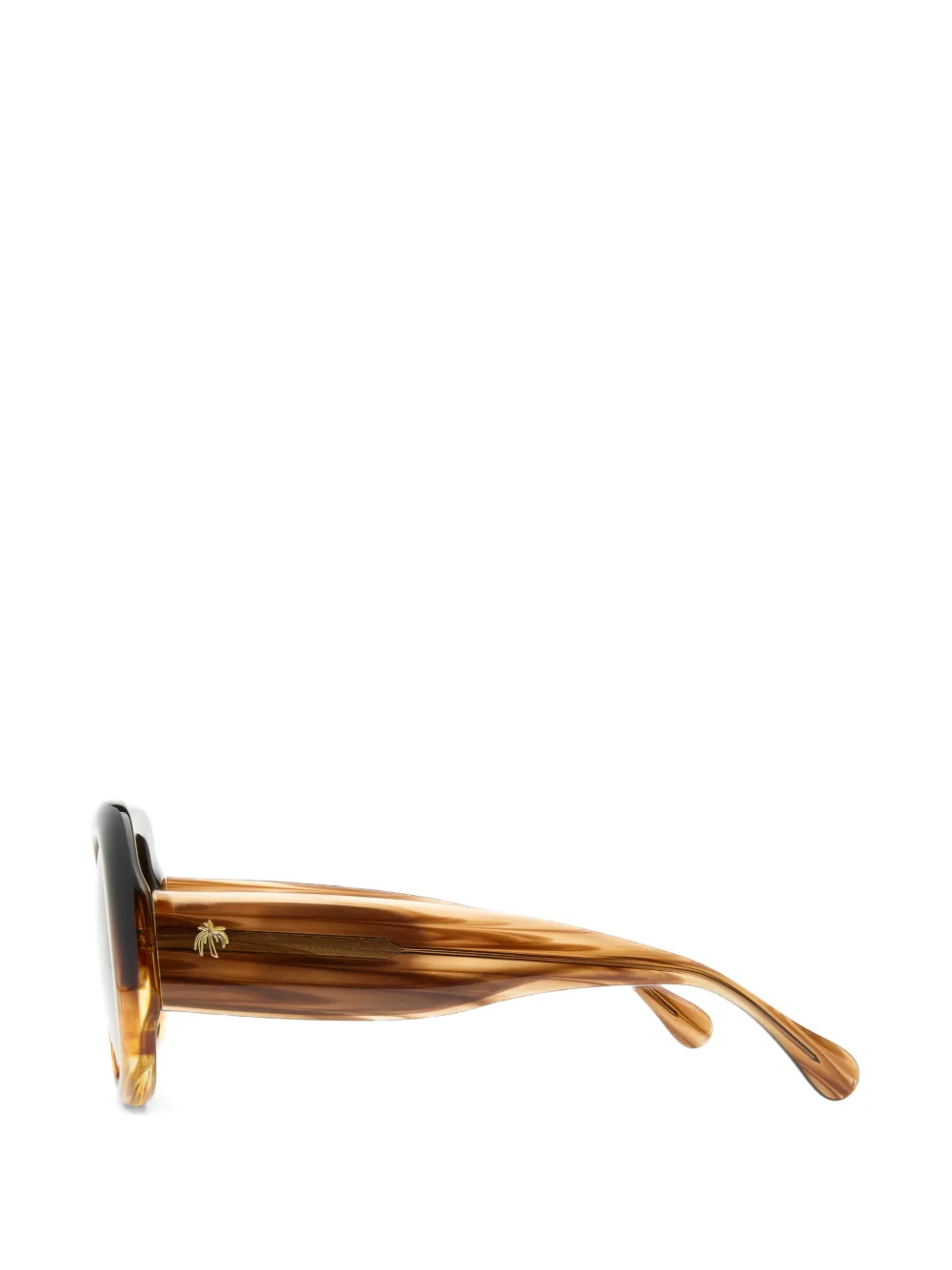 Simon Miller x Delarge Faro zonnebril met oversized montuur Bruin