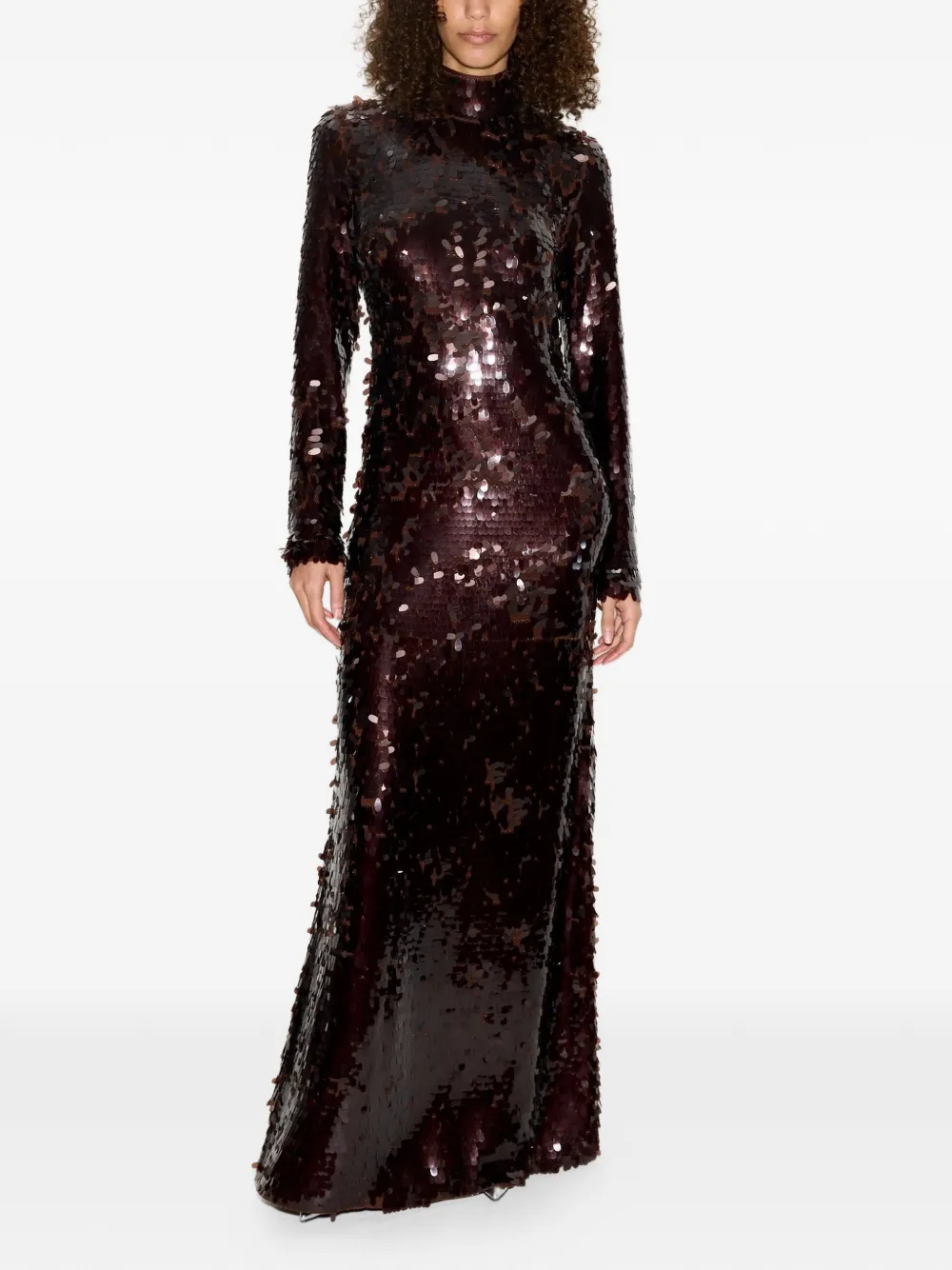 Simon Miller Sculpty maxi-jurk verfraaid met pailletten Bruin