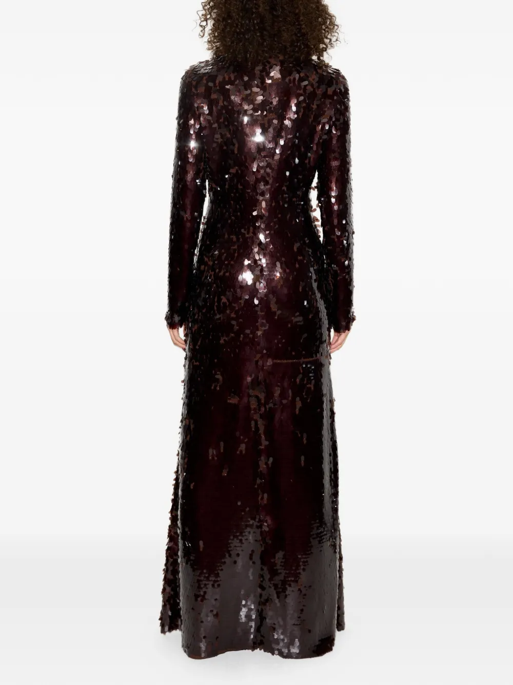 Simon Miller Sculpty maxi-jurk verfraaid met pailletten Bruin