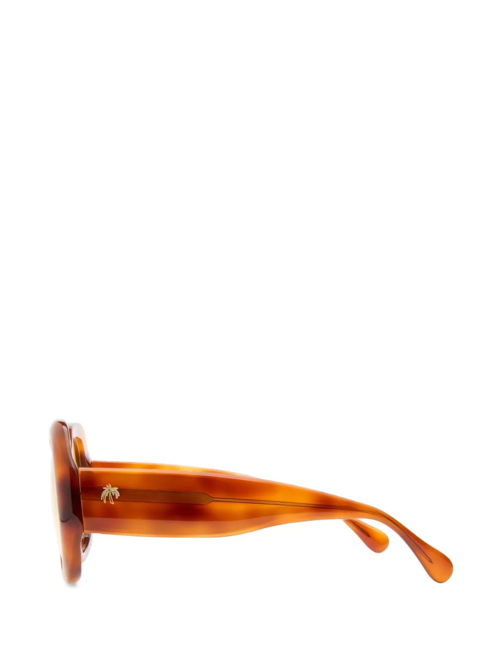 Simon Miller x Delarge Faro zonnebril met oversized montuur Bruin