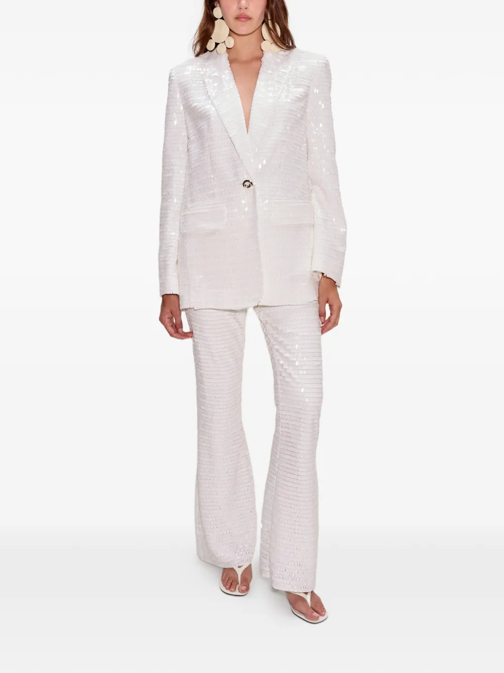 Simon Miller Lennox blazer met pailletten Wit