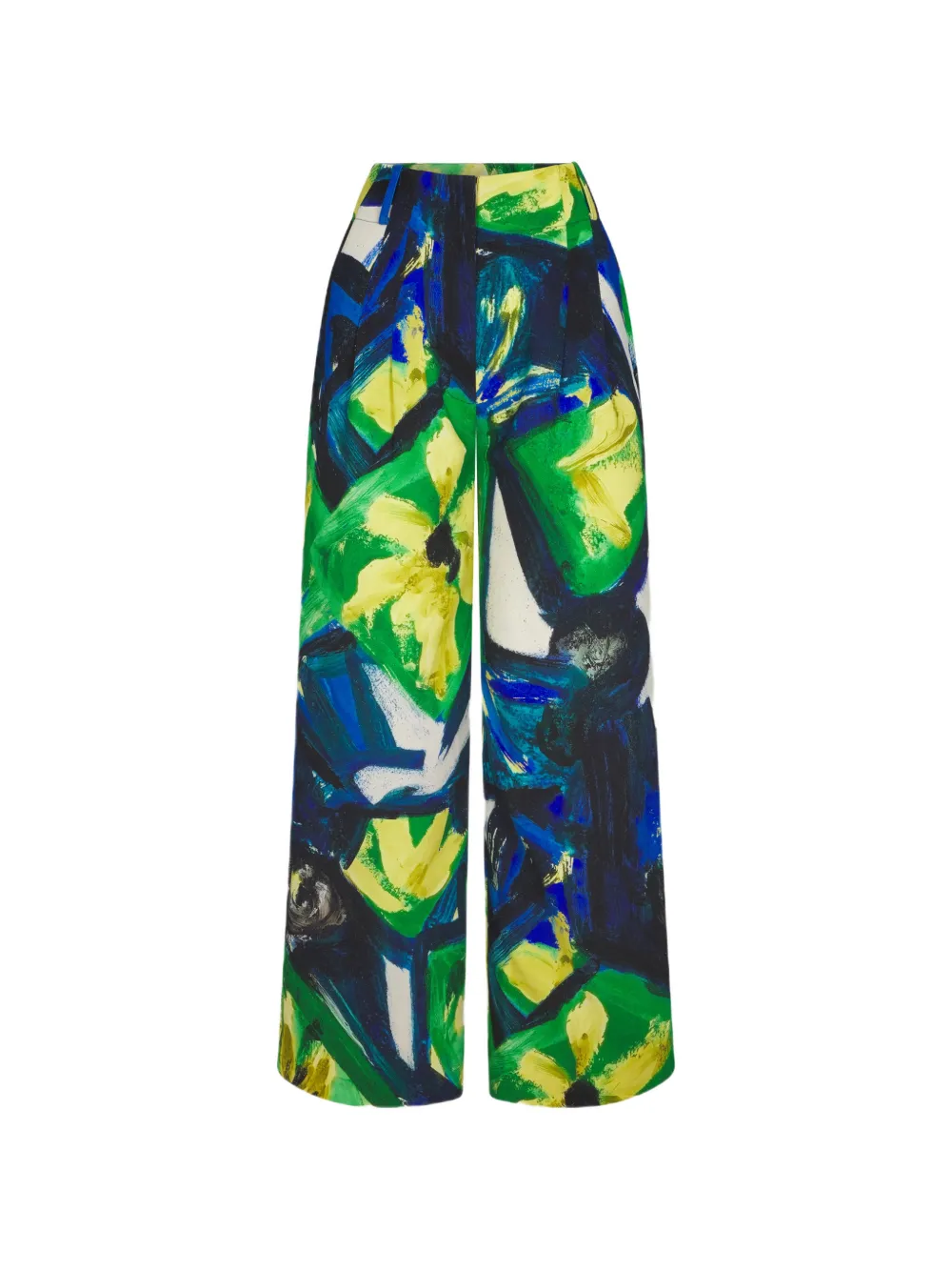 Simon Miller Bloo abstract floral-print trousers - Verde