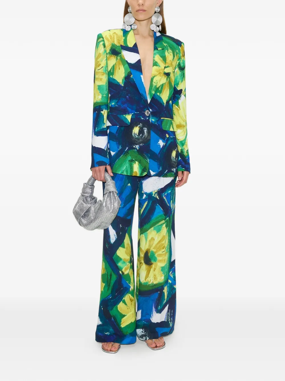 Simon Miller Bloo broek met abstracte bloemen-print Groen