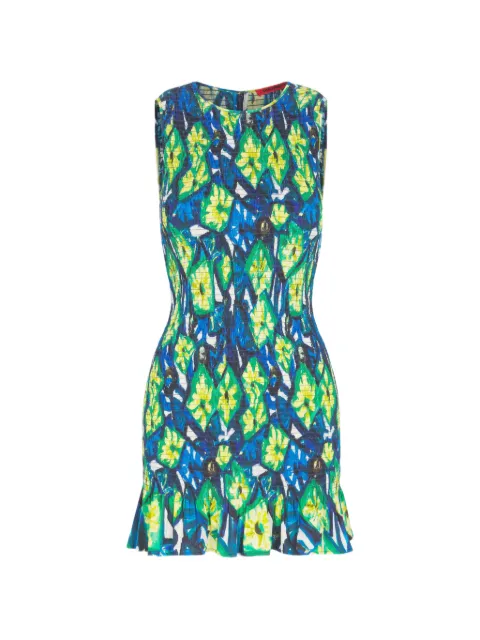 Simon Miller Belle Smocked sleeveless cotton mini dress