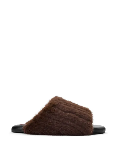 Simon Miller Furry Bubble faux-fur slides