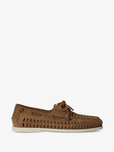 Polo Ralph Lauren woven leather loafers