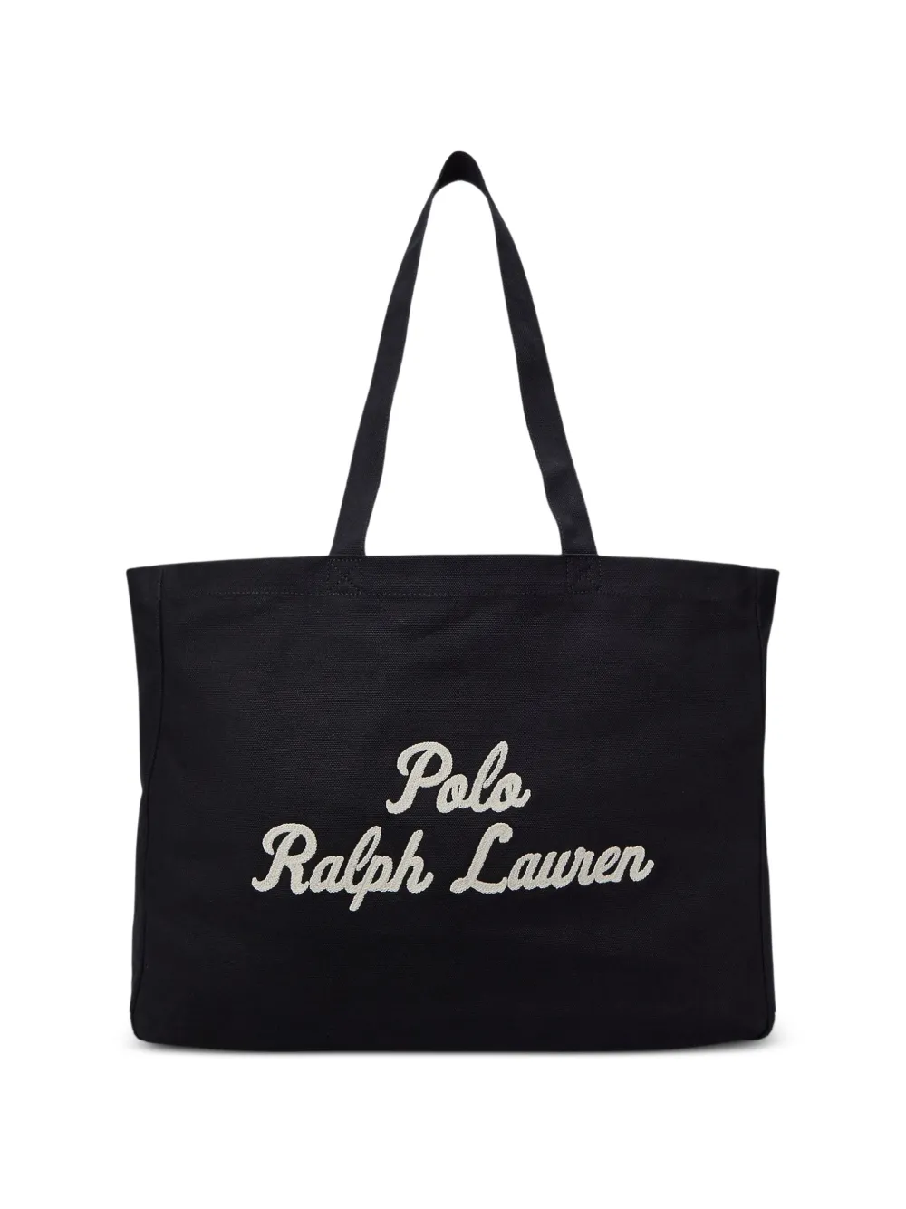 Polo Ralph Lauren logo-embroidered canvas tote bag - Nero