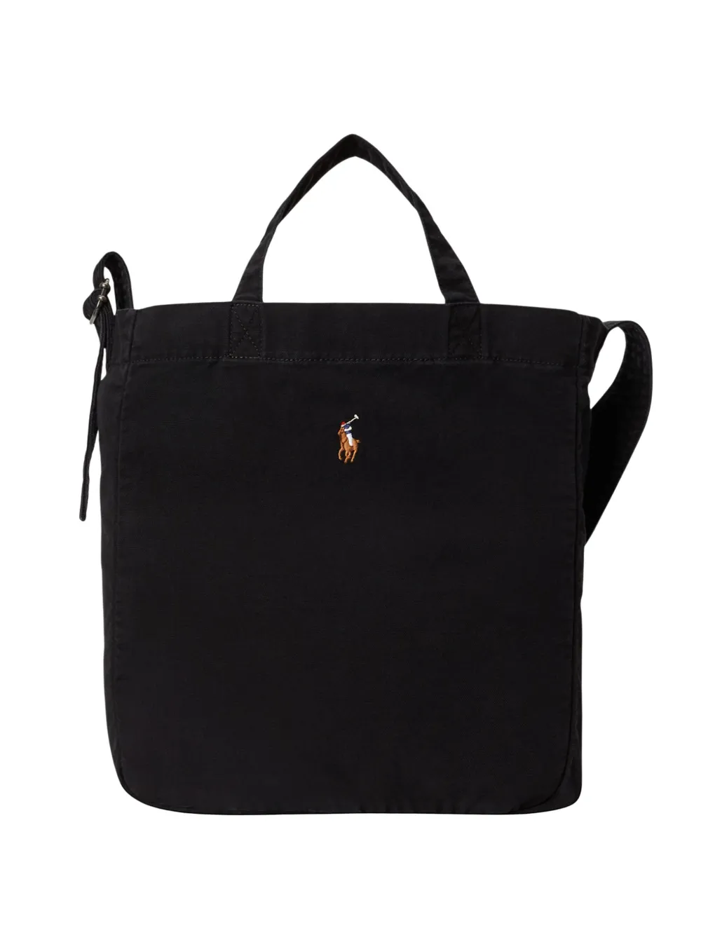 Polo Ralph Lauren Pony-detail canvas tote bag - Nero