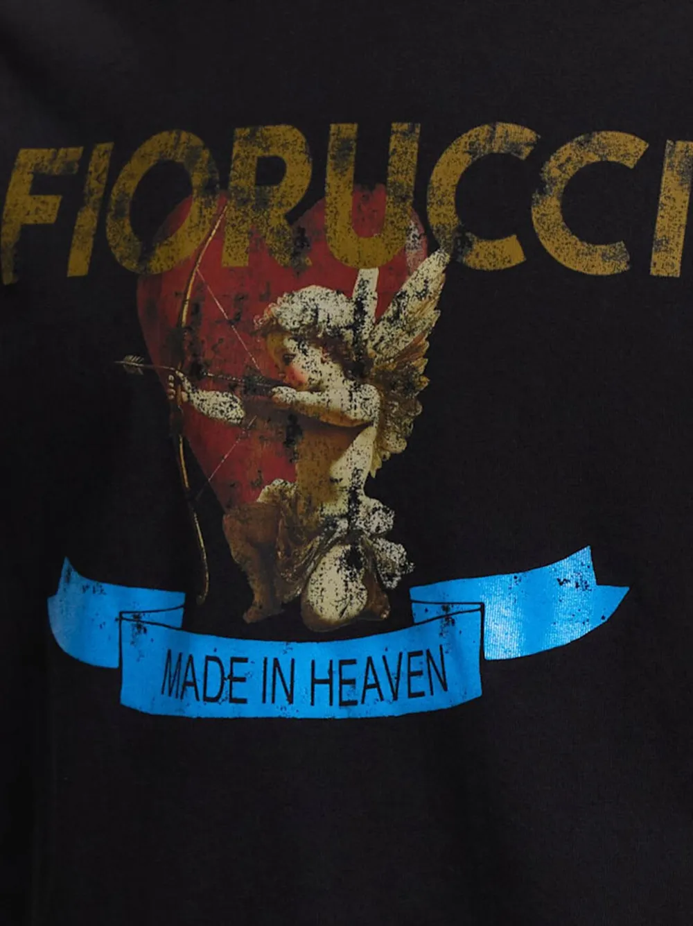 Fiorucci T-shirt met grafische print Zwart