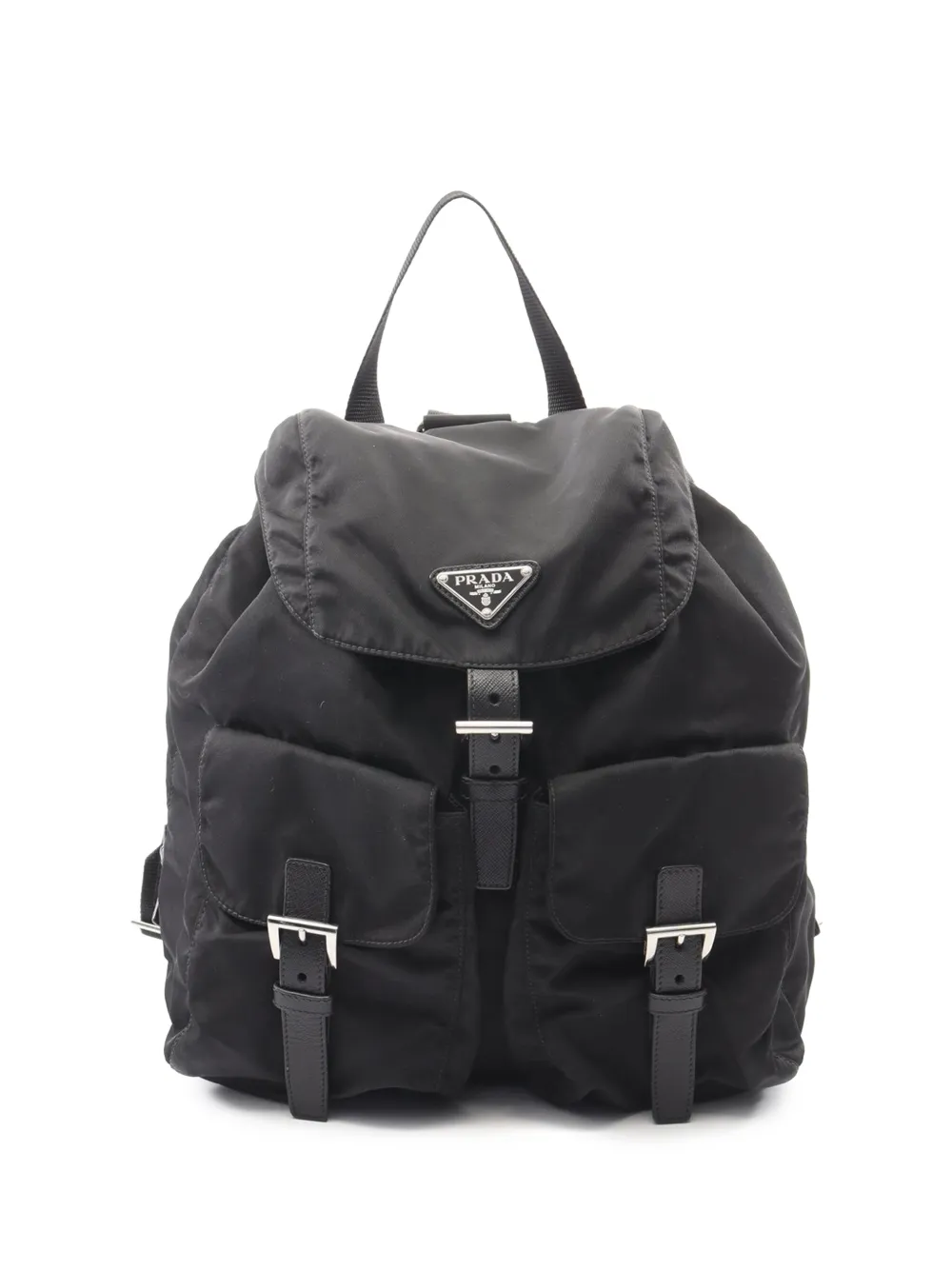 Pre-owned Prada 2013-2026 Tessuto Backpack In Black