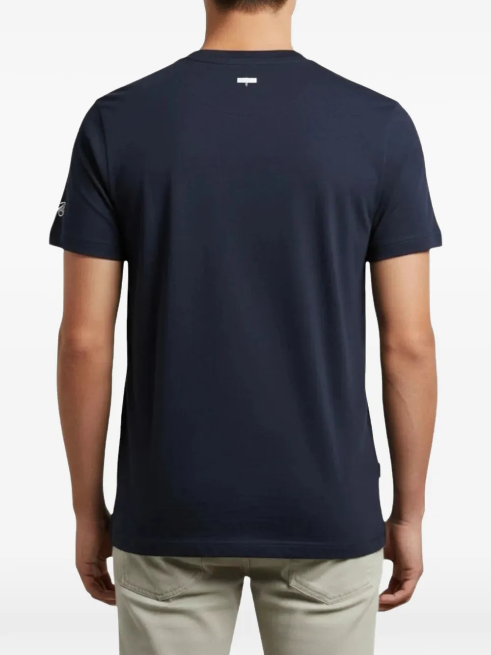 MC2 Saint Barth Portofino T-shirt met geborduurde auto Blauw